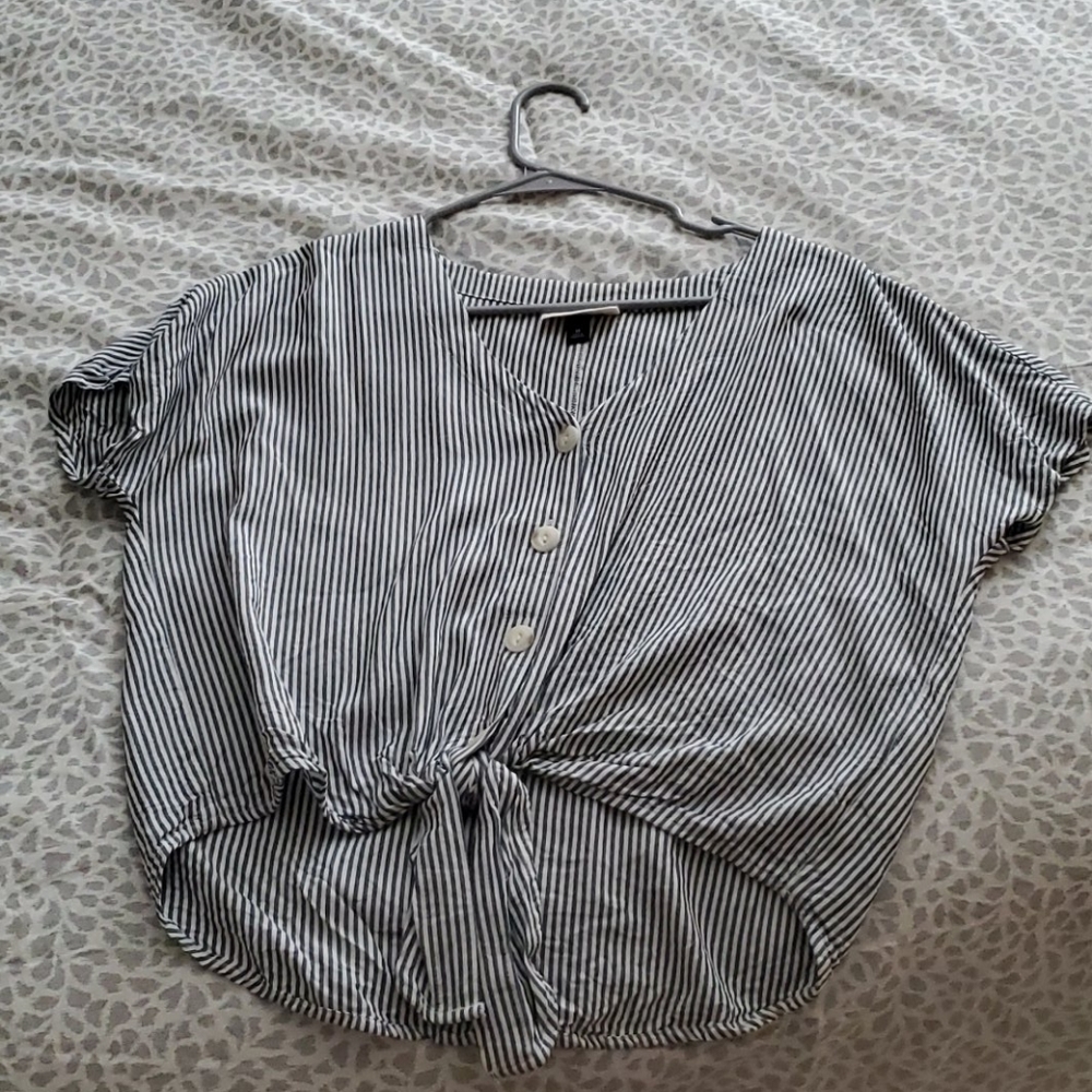 Denim Vertical Stripe Baby doll